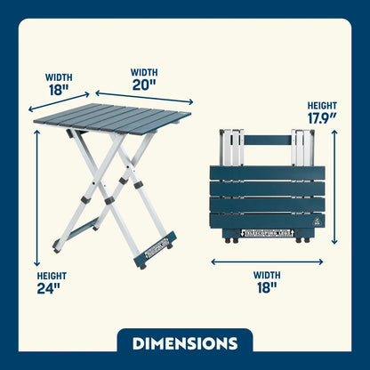 Heavy-Duty Grilling Compact Camp Table 20 - Choice 513 - Slim-Fold Outdoor Cook Station with Storage Shelves Detail