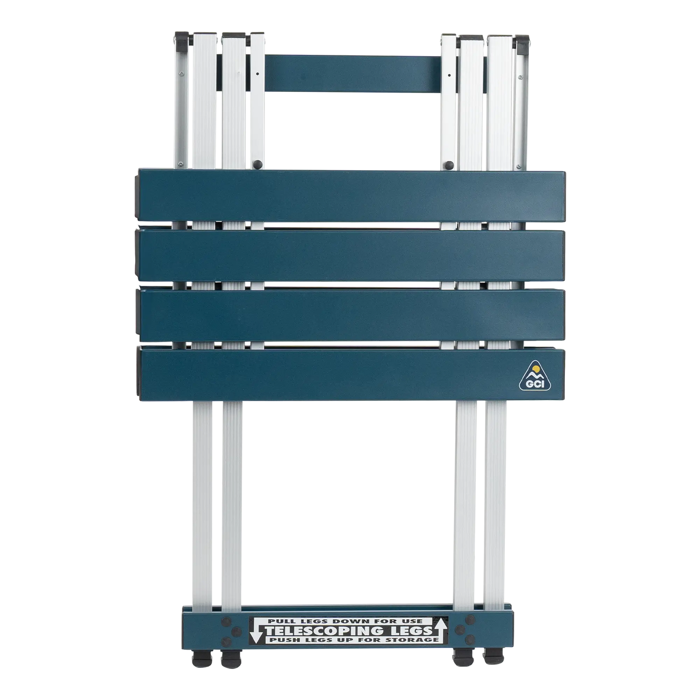 Heavy-Duty Grilling Compact Camp Table 20 - Choice 513 - Slim-Fold Outdoor Cook Station with Storage Shelves Detail
