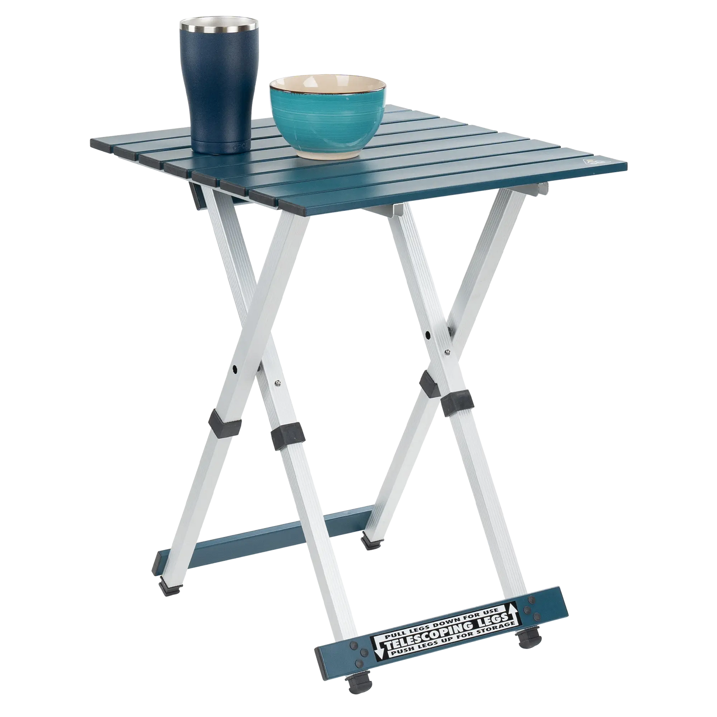 Heavy-Duty Grilling Compact Camp Table 20 - Choice 513 - Slim-Fold Outdoor Cook Station with Storage Shelves Detail