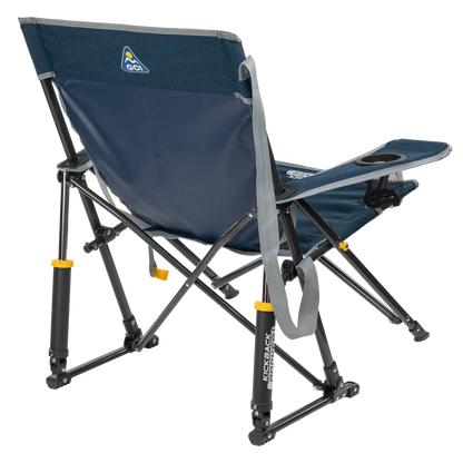 Luxury Camp Kickback Rocker - Choice 345 - Heavy-Duty Kickback Rocker with Beverage Holder Detail