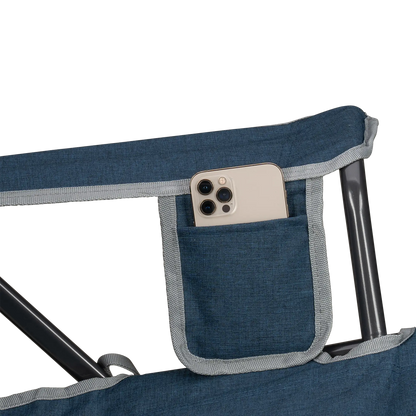Luxury Camp Kickback Rocker - Choice 345 - Heavy-Duty Kickback Rocker with Beverage Holder Detail
