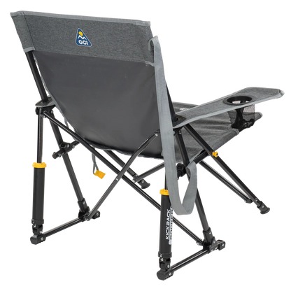 Luxury Camp Kickback Rocker - Choice 345 - Heavy-Duty Kickback Rocker with Beverage Holder Detail