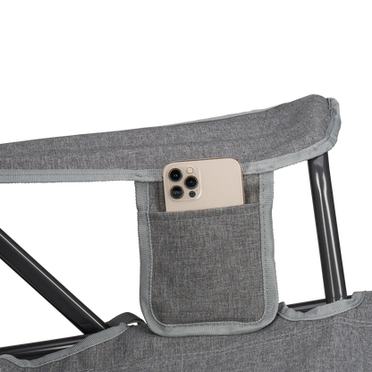 Luxury Camp Kickback Rocker - Choice 345 - Heavy-Duty Kickback Rocker with Beverage Holder Detail