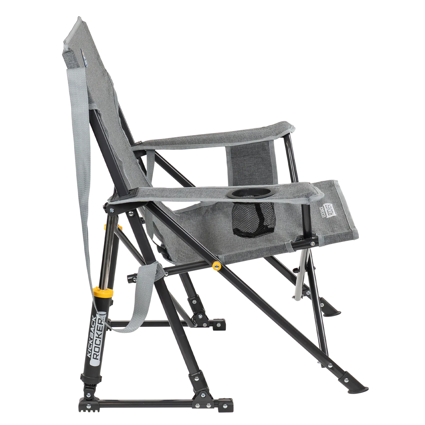 Luxury Camp Kickback Rocker - Choice 345 - Heavy-Duty Kickback Rocker with Beverage Holder Detail