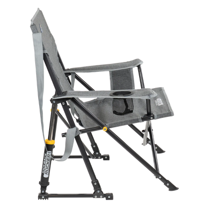 Luxury Camp Kickback Rocker - Choice 345 - Heavy-Duty Kickback Rocker with Beverage Holder Detail
