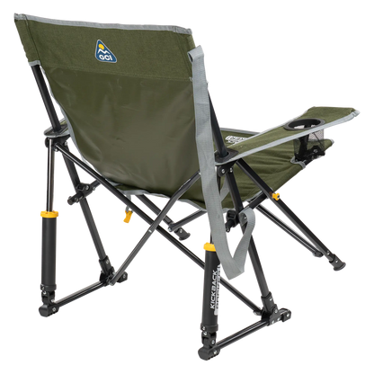 Luxury Camp Kickback Rocker - Choice 345 - Heavy-Duty Kickback Rocker with Beverage Holder Detail