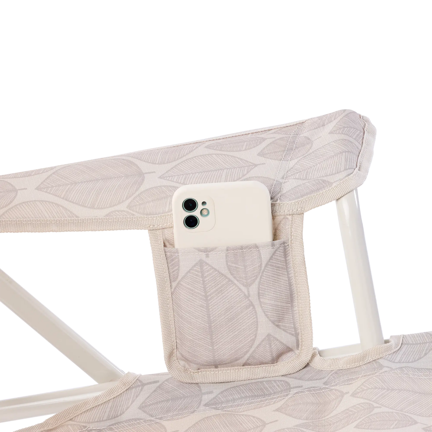 Luxury Camp Kickback Rocker - Choice 345 - Heavy-Duty Kickback Rocker with Beverage Holder Detail