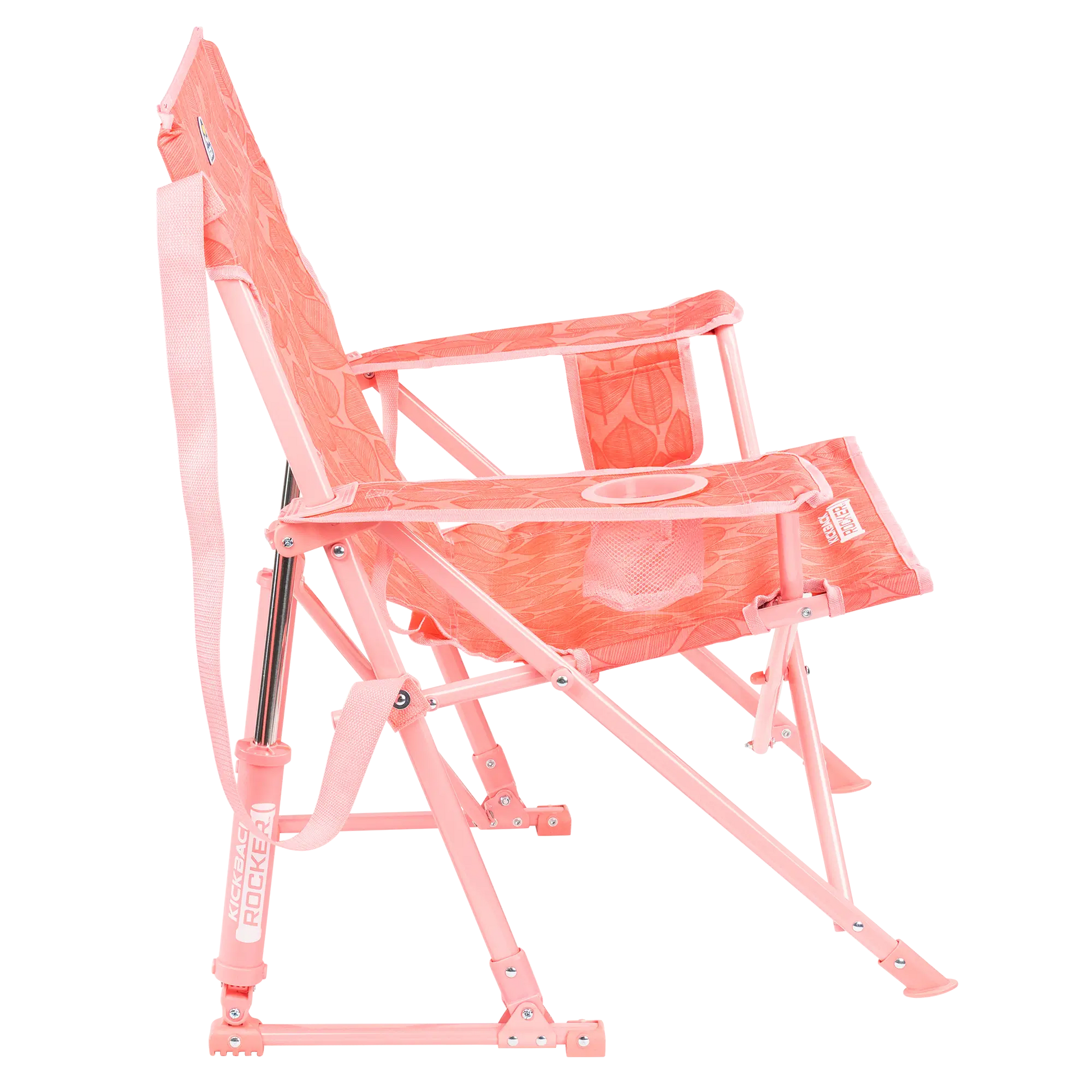Luxury Camp Kickback Rocker - Choice 345 - Heavy-Duty Kickback Rocker with Beverage Holder Detail