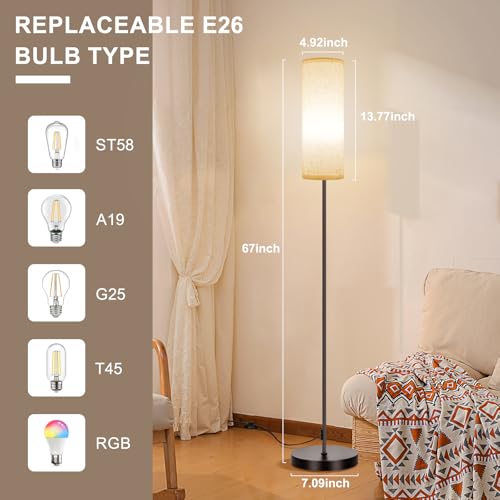 refined FRIDEKO HOME Floor Lamp, 9W 800LM Color Changing Collection