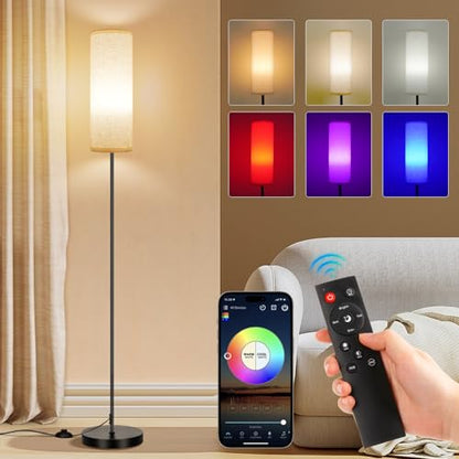 refined FRIDEKO HOME Floor Lamp, 9W 800LM Color Changing Collection