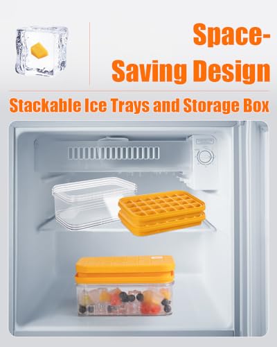 Brigii Ice Cube Tray with Lid & Storage Bin, Set