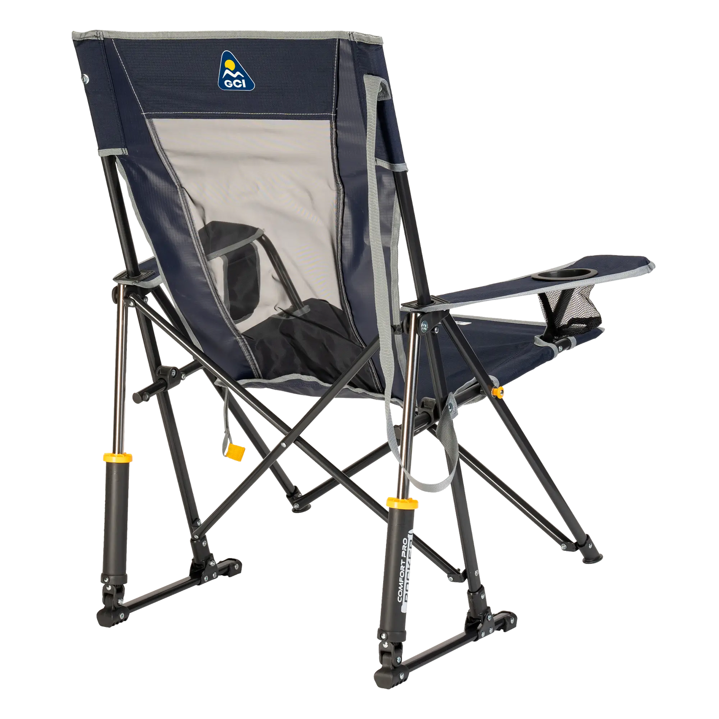 Luxury Camp Comfort Pro Rocker - Choice 375 - Patented Spring-Action Rocking Chair for Camping Detail