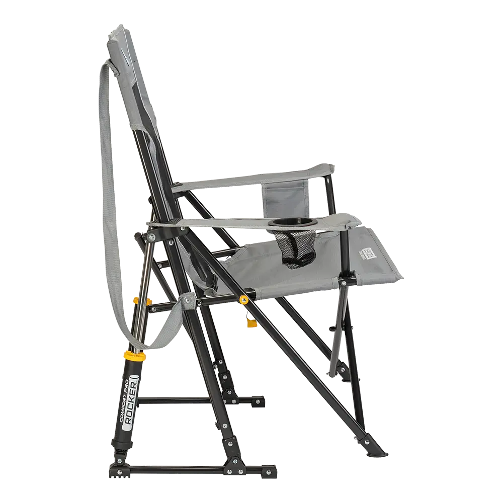 Luxury Camp Comfort Pro Rocker - Choice 375 - Patented Spring-Action Rocking Chair for Camping Detail