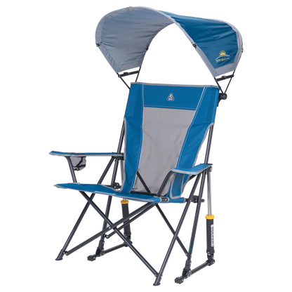 Premium All-Weather SunShade Rocker - Choice 550 - Heavy-Duty Kickback Rocker with Beverage Holder Detail