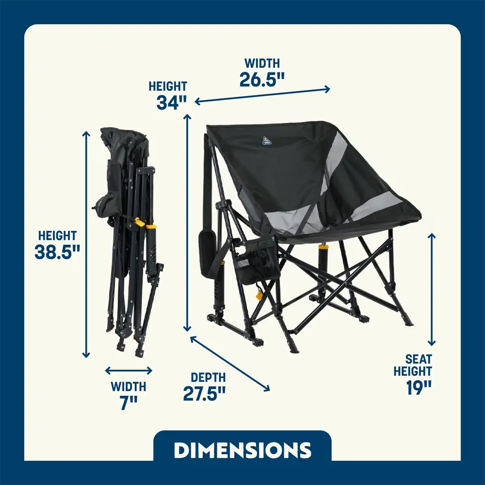 Smooth Motion Pod Rocker Elite - Choice 832 - RoadTrip Rocker Smooth Motion Camp Chair Detail