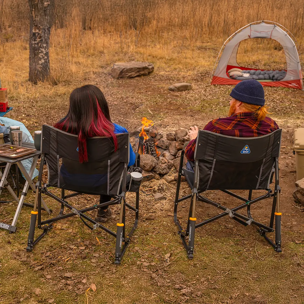 Heavy-Duty Freestyle Freestyle Rocker XL - Choice 552 - Patented Spring-Action Rocking Chair for Camping Detail