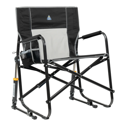 Heavy-Duty Freestyle Freestyle Rocker XL - Choice 552 - Patented Spring-Action Rocking Chair for Camping - Black