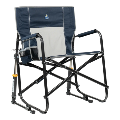 Heavy-Duty Freestyle Freestyle Rocker XL - Choice 552 - Patented Spring-Action Rocking Chair for Camping - Indigo