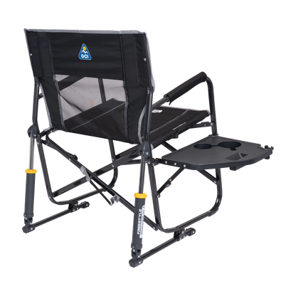 Smooth Motion Freestyle Rocker XL with Side Table - Choice 836 - Patented Spring-Action Rocking Chair for Camping Detail
