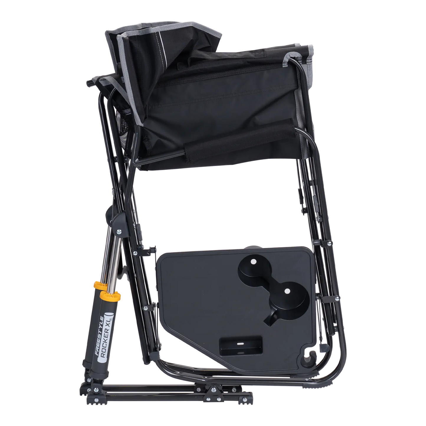Smooth Motion Freestyle Rocker XL with Side Table - Choice 836 - Patented Spring-Action Rocking Chair for Camping Detail