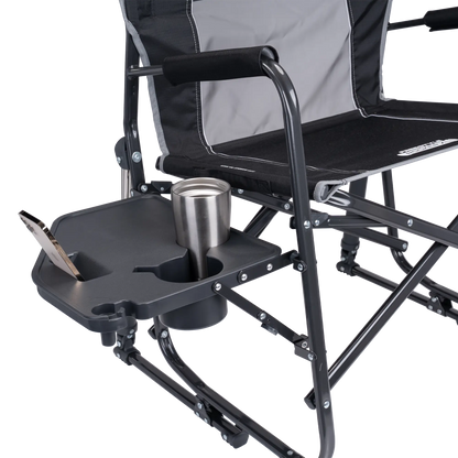Smooth Motion Freestyle Rocker XL with Side Table - Choice 836 - Patented Spring-Action Rocking Chair for Camping Detail
