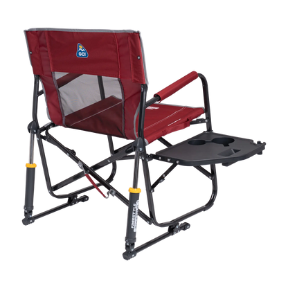 Smooth Motion Freestyle Rocker XL with Side Table - Choice 836 - Patented Spring-Action Rocking Chair for Camping Detail