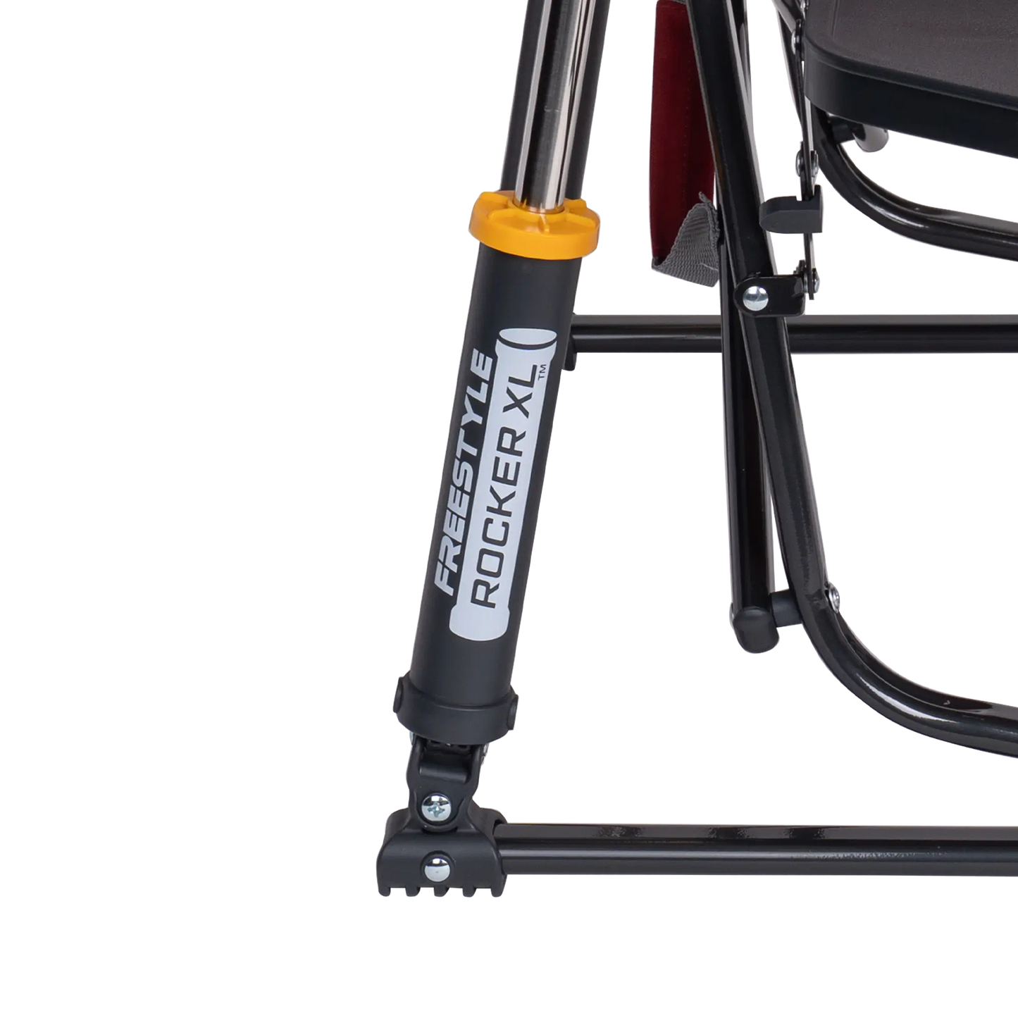 Smooth Motion Freestyle Rocker XL with Side Table - Choice 836 - Patented Spring-Action Rocking Chair for Camping Detail