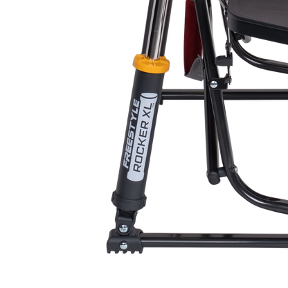 Smooth Motion Freestyle Rocker XL with Side Table - Choice 836 - Patented Spring-Action Rocking Chair for Camping Detail