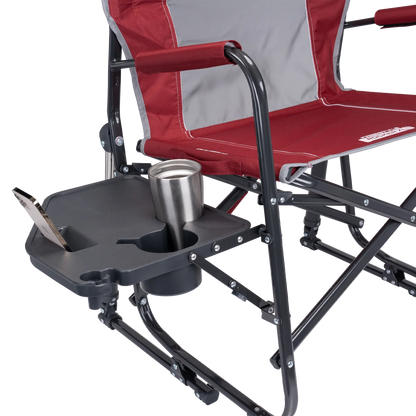 Smooth Motion Freestyle Rocker XL with Side Table - Choice 836 - Patented Spring-Action Rocking Chair for Camping Detail