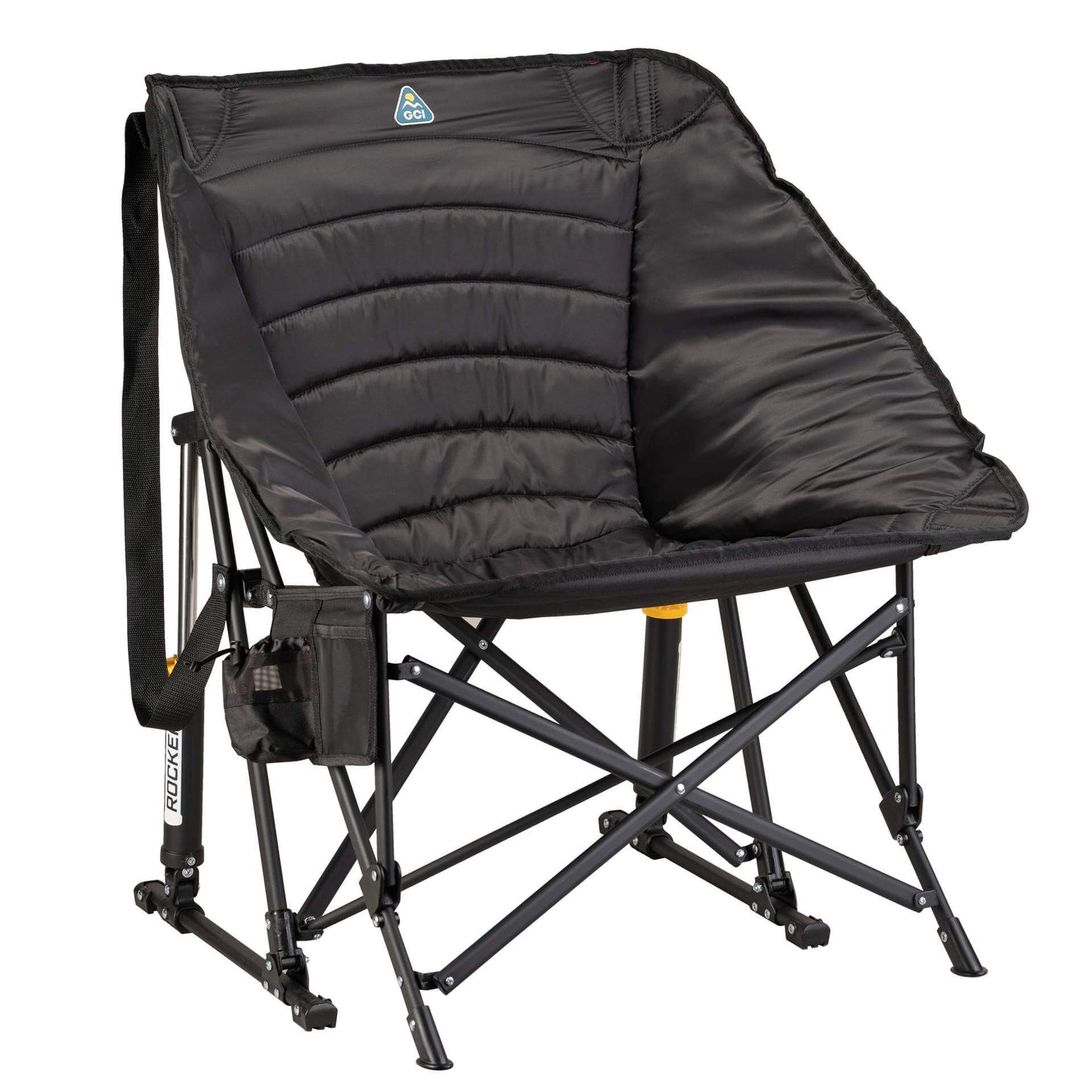 Smooth Motion Puff Rocker - Choice 731 - RoadTrip Rocker Smooth Motion Camp Chair - Black