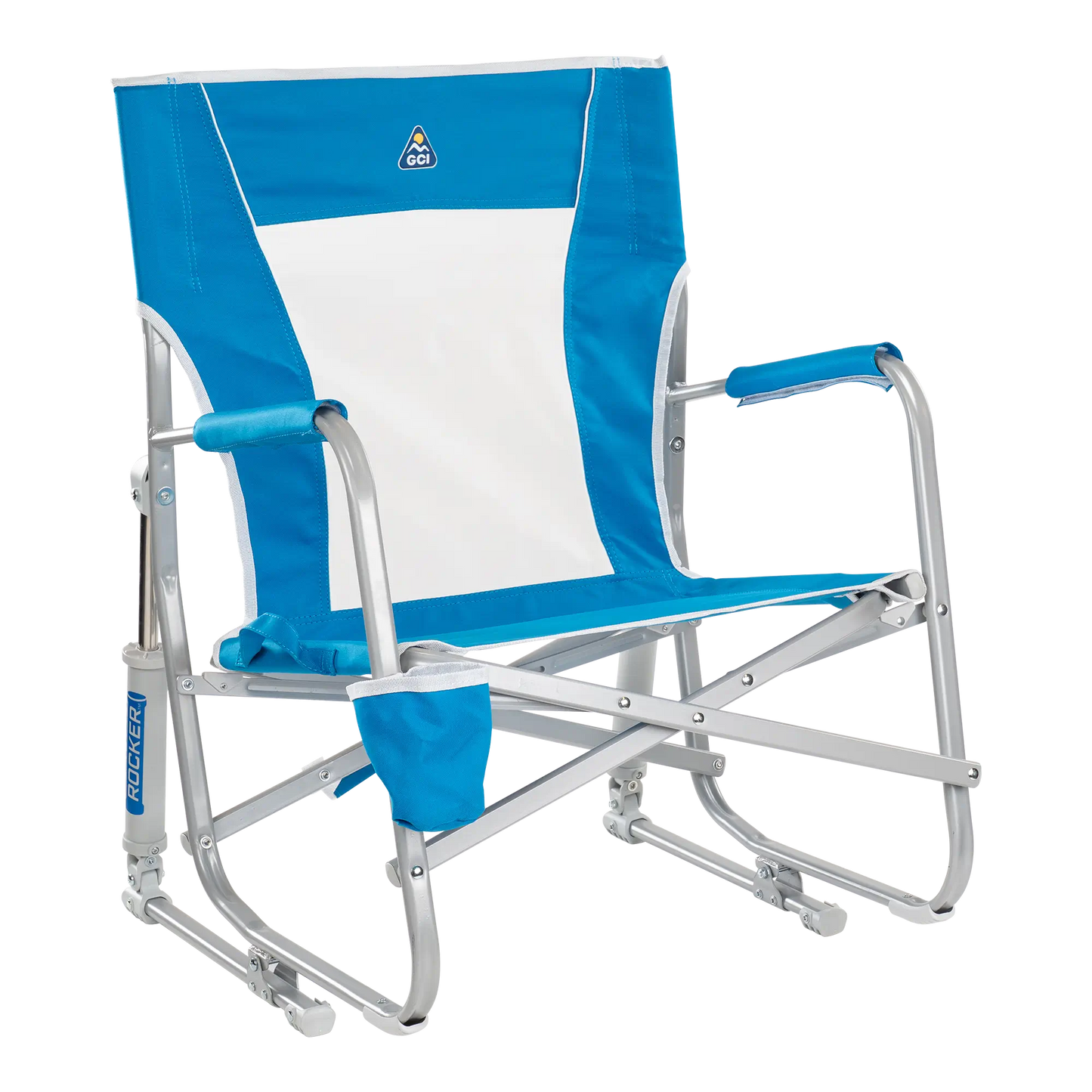 Premium All-Weather Beach Rocker - Choice 712 - RoadTrip Rocker Smooth Motion Camp Chair - Saybrook Blue