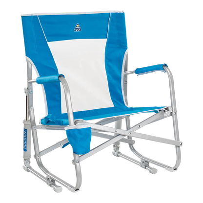 Premium All-Weather Beach Rocker - Choice 712 - RoadTrip Rocker Smooth Motion Camp Chair - Saybrook Blue