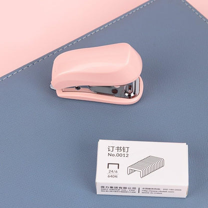 exclusive Pink Color Mini Stapler with Staples,Small Cute for Daily Use