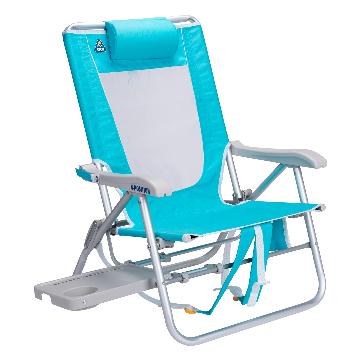 Sand-Friendly Big Surf with Slide Table - Choice 334 - Rust-Resistant Aluminum Sand-Friendly Lounge Chair - Seafoam Green