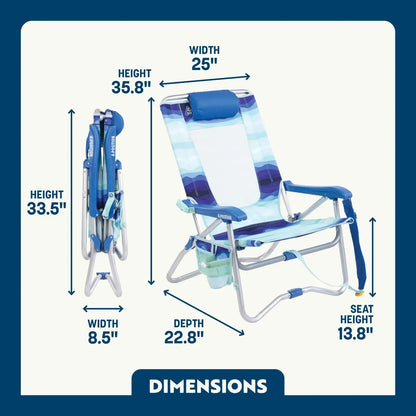 Sand-Friendly Bi-Fold Beach Chair - Choice 601 - Rust-Resistant Aluminum Sand-Friendly Lounge Chair Detail