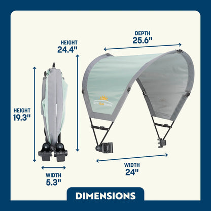 Heavy Duty SunShade Accessory - Choice 361 - Portable Beach Canopy with Adjustable Shade Angle Detail