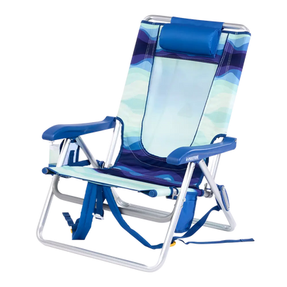Backpack Travel Backpack Beach Chair - Choice 709 - Portable Heavy-Duty Low Boy Chair for Ocean Side Detail