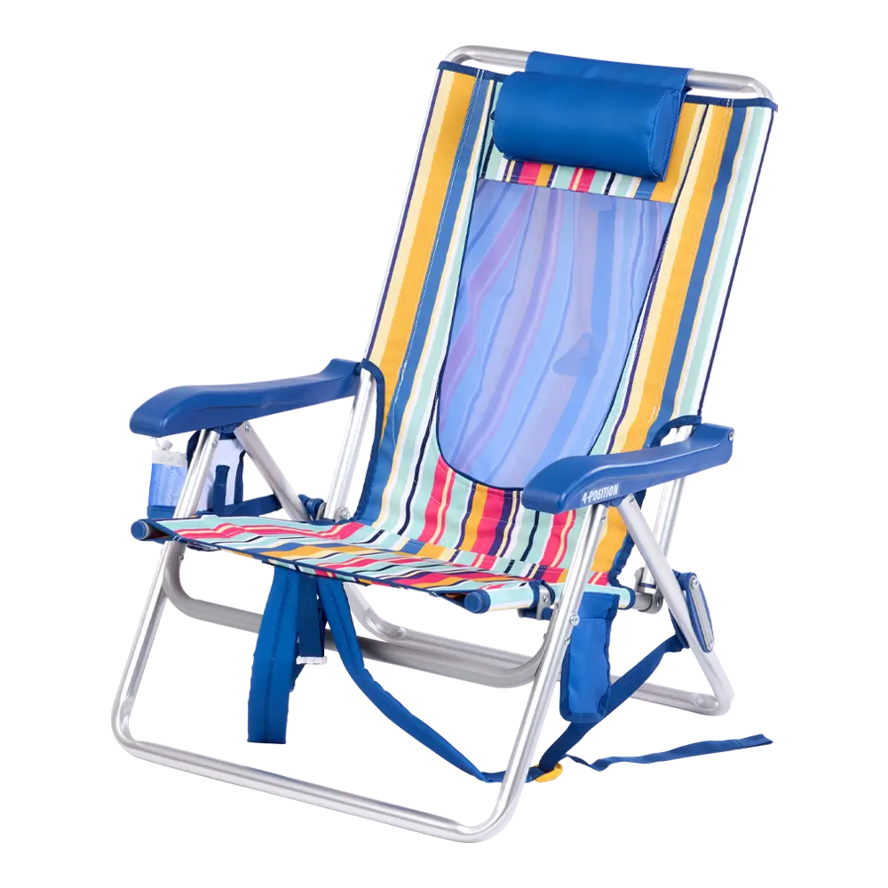 Backpack Travel Backpack Beach Chair - Choice 709 - Portable Heavy-Duty Low Boy Chair for Ocean Side Detail