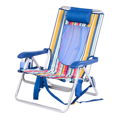 Backpack Travel Backpack Beach Chair - Choice 709 - Portable Heavy-Duty Low Boy Chair for Ocean Side Detail