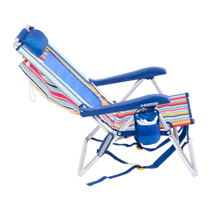 Backpack Travel Backpack Beach Chair - Choice 709 - Portable Heavy-Duty Low Boy Chair for Ocean Side Detail