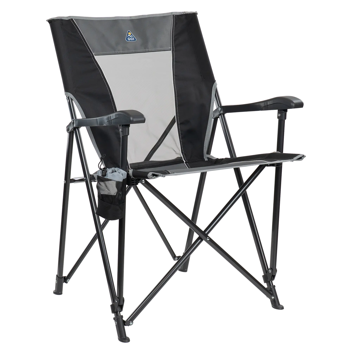 Micro-Folding Eazy Chair - Choice 976 - Pico Compact Folding Camp Chair with Carry Bag - Black