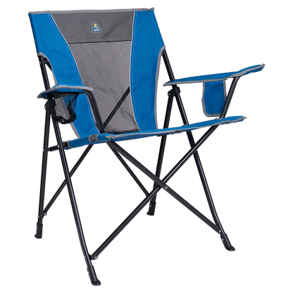 Ultra-Compact Comfort Quad Chair - Choice 989 - Space-Saving Micro-Folding Chair for Backpacking - Heathered Royal