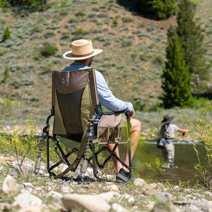 Smooth Motion Adjustable Rocker - Choice 573 - Patented Spring-Action Rocking Chair for Camping Detail