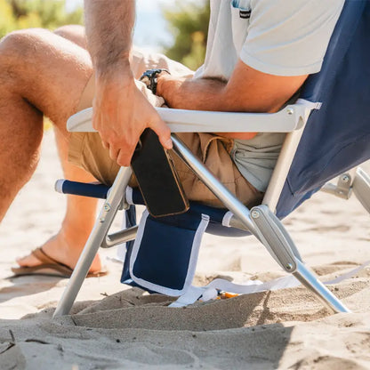 Backpack Travel Backpack Beach Chair - Choice 709 - Portable Heavy-Duty Low Boy Chair for Ocean Side Detail