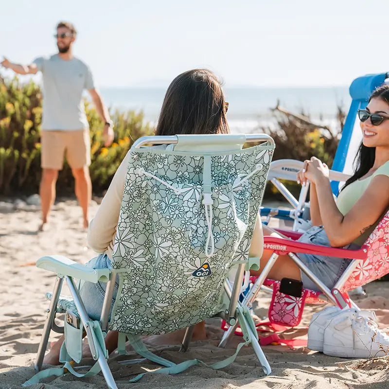 Backpack Travel Backpack Beach Chair - Choice 709 - Portable Heavy-Duty Low Boy Chair for Ocean Side Detail