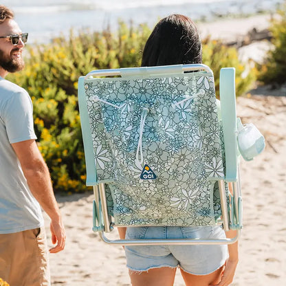 Backpack Travel Backpack Beach Chair - Choice 709 - Portable Heavy-Duty Low Boy Chair for Ocean Side Detail