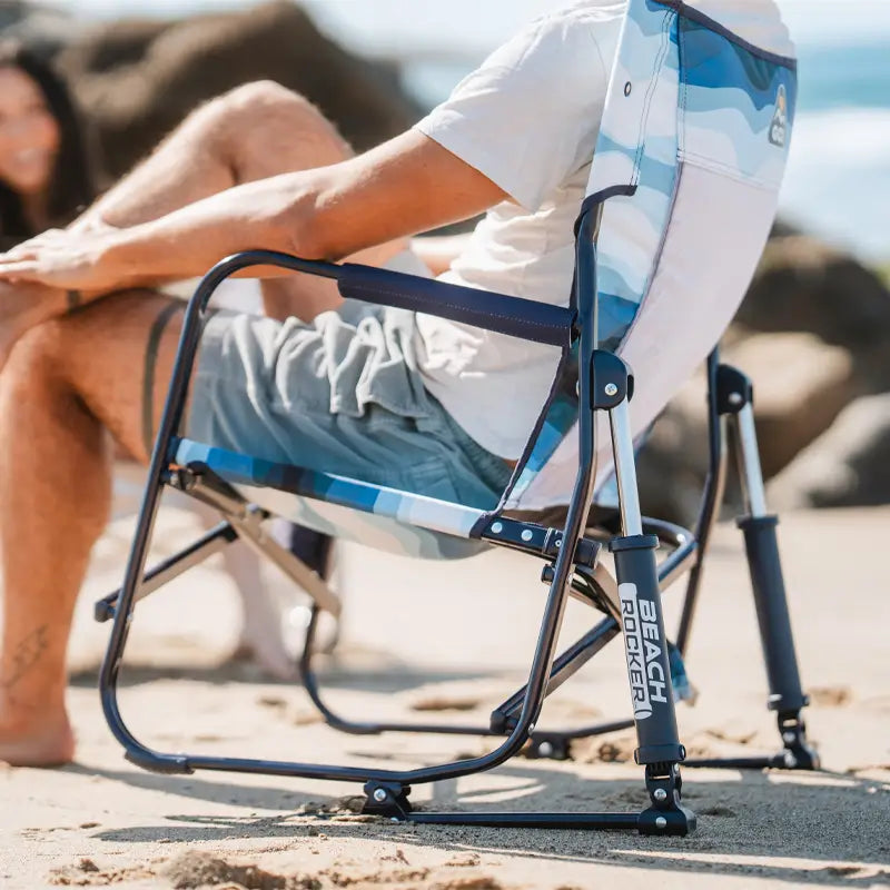 Premium All-Weather Beach Rocker - Choice 712 - RoadTrip Rocker Smooth Motion Camp Chair Detail