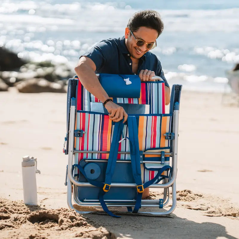 Sand-Friendly Big Surf with Slide Table - Choice 334 - Rust-Resistant Aluminum Sand-Friendly Lounge Chair Detail