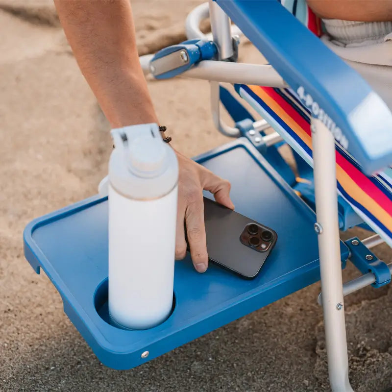 Sand-Friendly Big Surf with Slide Table - Choice 334 - Rust-Resistant Aluminum Sand-Friendly Lounge Chair Detail