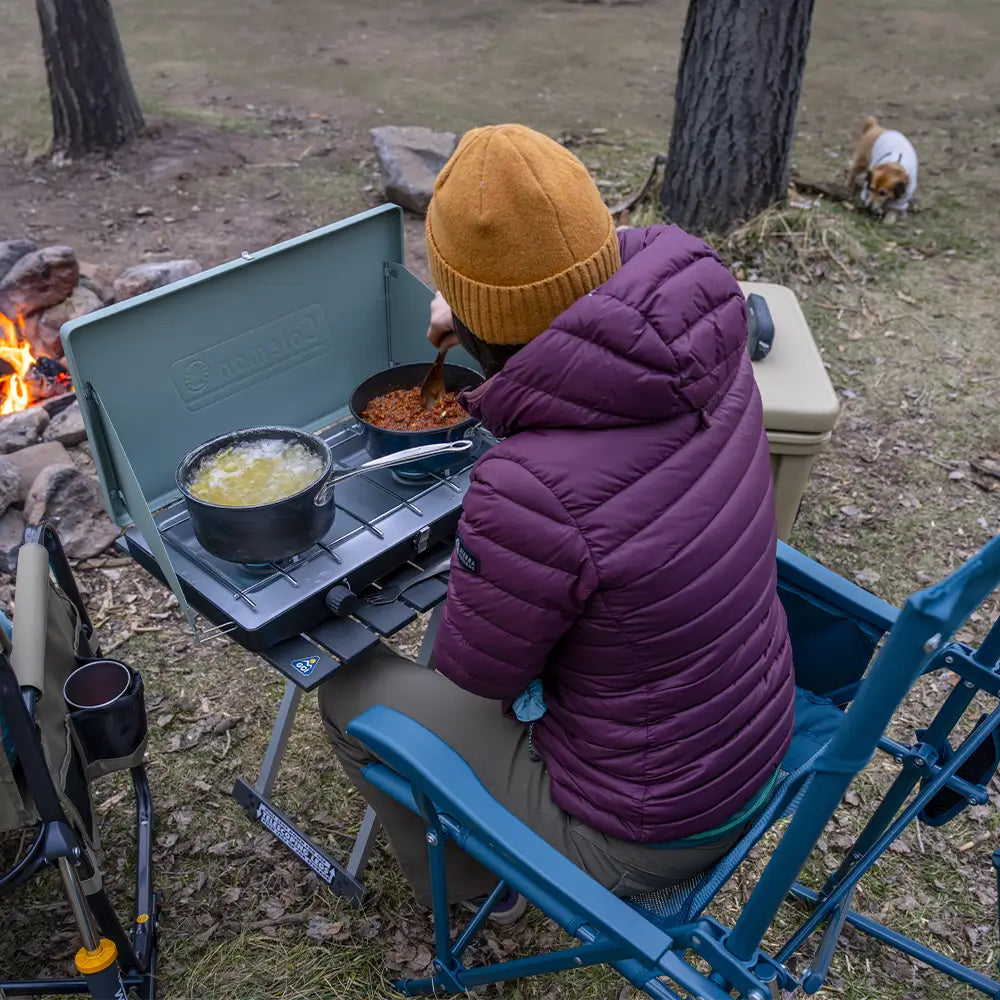 Heavy-Duty Freestyle BreezeRocker - Choice 504 - Heavy-Duty Kickback Rocker with Beverage Holder Detail